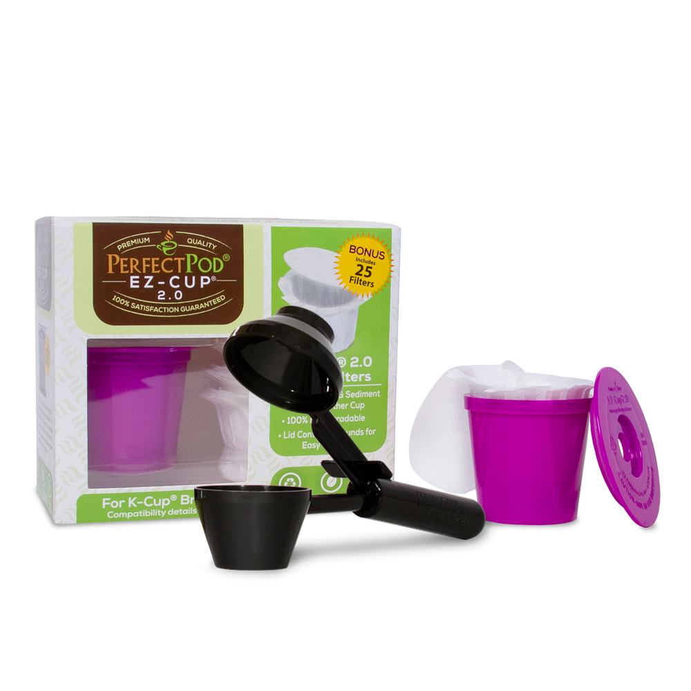 2Item Bundle Set EZCup 2.0 Starter Pack Reusable KCup Pod + EZ