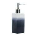 thumbnail image 4 of Mainstays 17-Piece Indigo Shibori Stripe Polyester/Ceramic Shower Curtain & Bathroom Accessory Set, Blue Print, 4 of 6