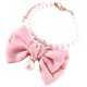 thumbnail image 2 of Collar de gato con perlas, delicado collar para perro con lazo, collar para cachorro, accesorio decorativo para perro, 2 of 4