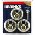 Brinks Discus Style Padlock, 3Pack