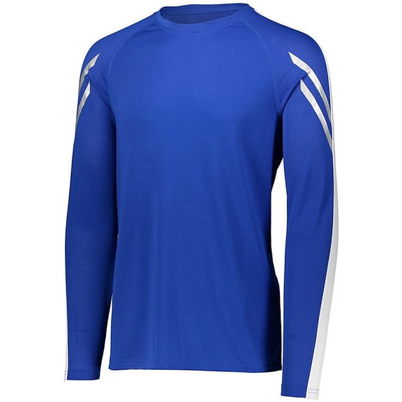 Holloway 4XL Flux Shirt Long Sleeve Royal/White 222507
