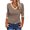 Khaki, variant on Langwyqu Slim Fit Women Long Sleeved V-Neck Shirt Tops