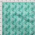 thumbnail image 3 of oneOone Viscose Chiffon Aquamarine Green Fabric Skins Animal Dress Material Fabric Print Fabric By The Yard 42 Inch Wide, 3 of 4