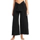 thumbnail image 1 of VISgogo - Pantalones de pierna ancha para mujer, con nudo en la parte delantera, cintura media, color sólido, sueltos, estilo palazzo VISgogo moda, 1 of 6