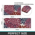 thumbnail image 7 of Red and Blue Floral Pattern Kitchen Rugs Sets Of 2,Anti Fatigue Kitchen Mat Rugs Non Slip Washable,Decorative Kitchen Floor Mats for Kitchen,Sink,Laundry,17"x30"+17"x47", 7 of 7