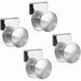 thumbnail image 1 of 4pcs Stainless Steel Glass Door Handles No Drilling Glass Clamps 8-10mm Showcase Furniture Glass Cabinets Drawers, 1 of 4