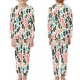 thumbnail image 3 of DISNIMO Pink Cow Pattern Pajamas for Kids Girls 3-4 Pajama Sets for Children 2 Piece Long Sleeve and Pants Pj Sets Girls Cute Sleep Wear Long Nightwear Crewneck pjs set, 3 of 7