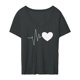 thumbnail image 1 of Camiseta de mujer cómoda gráfica suelta elegante ropa Casual ropa de mujer XL Yuyangstore camiseta de mujer, 1 of 8