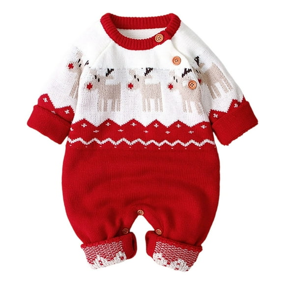 Infant Baby Clothes Pack Boy Toddler Boy Bodysuit Baby Undershirts 9 Months 3 Month Undershirt Size 5 Cute Cartoon Reindeer Bodysuit For Boys Cozy Sweater For Winter Wear Ideal Babies A Red 0-3 Months