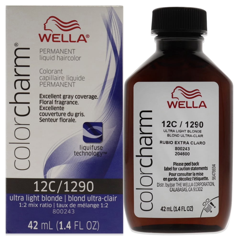 Wella COLOR CHARM, Liquid Creme Haircolor #1290/12C Ultra Light