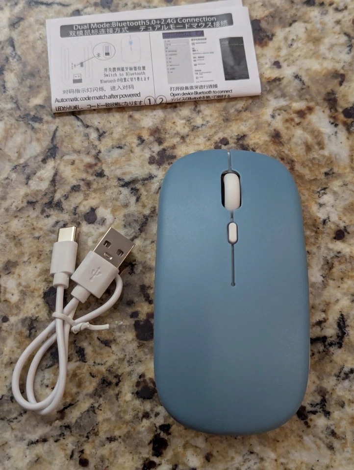 CIRCLE- New Bluetooth Mouse Ultra-Thin Silent Mouse Sky Blue