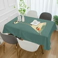 thumbnail image 2 of Yayeee Tablecloths 60" x 60" Rectangle Wrinkle Resistant Party Table Cover, Beige Martini, 2 of 8