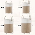 thumbnail image 4 of Laundry Basket, Woven Cotton Rope Laundry Hamper, Versatile Storage for Dirty Clothes, Baby Toys, and Blankets in Bathroom, Nursery, and Living Room, 4 of 7