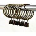 thumbnail image 3 of 60 Pack Rustproof Round Curtain Rings 1.26 Inch Inner Diameter Solid Steel Curtain Drape Sliding Eyelet Rings Drapery Rings Window Hardware Clip Rings-week, 3 of 4