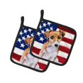 thumbnail image 1 of ""Caroline'S Treasures Jack Russell Terrier #2 Patriótico Portamacetas Decorado 7.5H X 7.5W Bandera Estadounidense"", 1 of 1