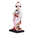 thumbnail image 4 of Muñeca geisha japonesa étnica, figura coleccionable, adorno de 23 cm, estatua artesanal de mujer, muñeca kimono para mesa, estante, regalo para niños Estilo A, 4 of 8