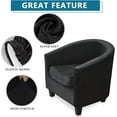 thumbnail image 3 of LINLIN Club Chair Slipcover, tub chair covers 2 piece, Universal Spandex Pattern Armchair Sofa Cover Cover Couch Slipcover for Living Room Club Bar Counter, 3 of 7