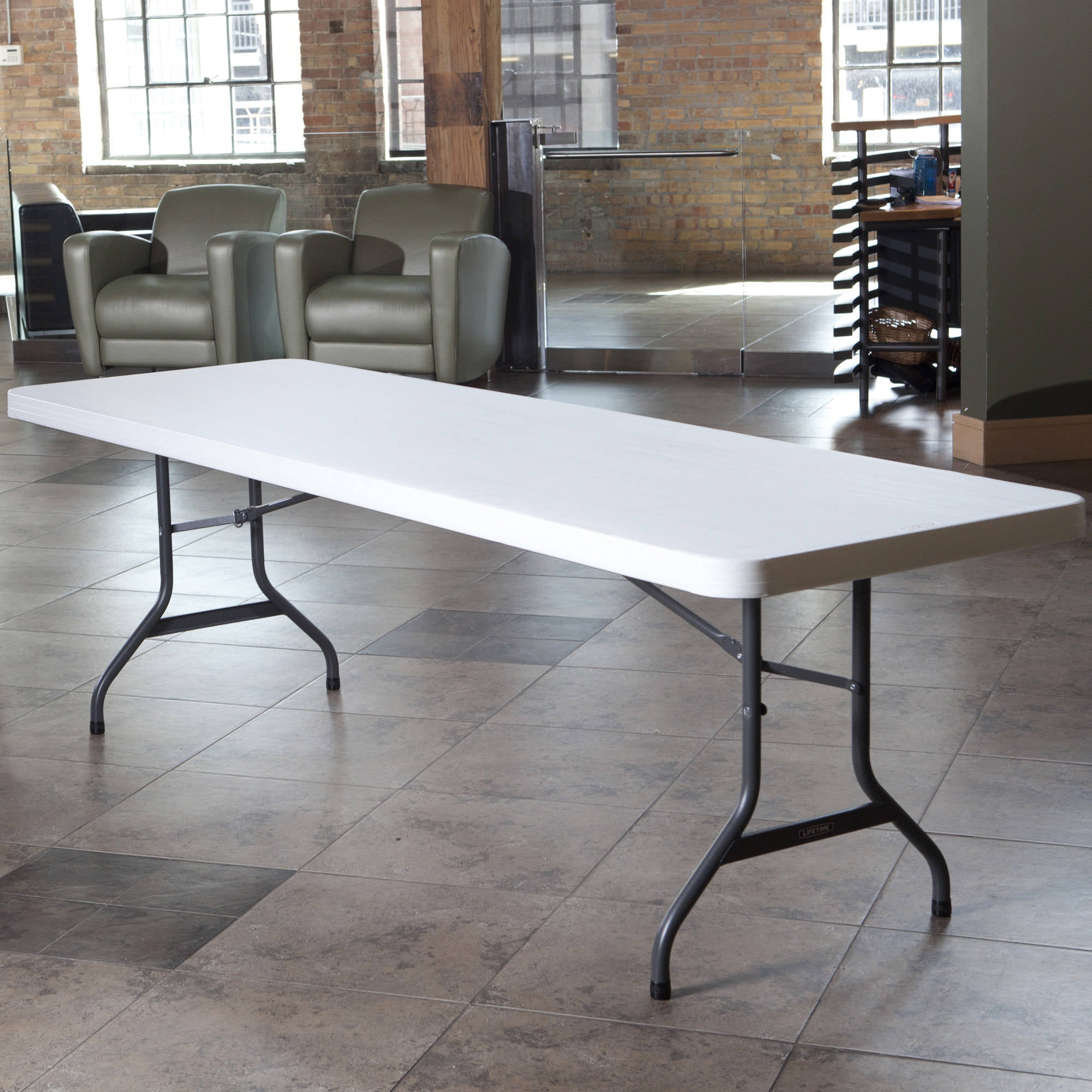 Lifetime 8Foot Commercial Folding Table White, 22980