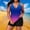 *Dark Blue, variant on ClodeEU Women's Plus Size Ombre Swimsuit ,Adjustable Halter Neck Top with Built in Pads ,Cozy Two Piece Swimsuit Pink,Womens Plus XXL