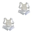 thumbnail image 1 of Vogacara corrector de postura profesional buena elasticidad hombro brace soporte de espalda baja ajustador enderezador mujer blanco / m Blanco/M 2piezas Vogacara CBP442105, 1 of 6