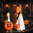 thumbnail image 2 of Hvmvliv 2 Set Halloween Goose Outfit Clothes for Porch Lawn Garden Statue Holiday Decoration Accessory Set, 2 of 9