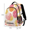 thumbnail image 2 of FORMRS Kids School Backpack Elementary Student Unisex Travel Bookbag with Reflective Stripes, Pink Floral Orange, 2 of 7