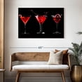 thumbnail image 3 of Elephant Stock Maraschino Cherry Cocktail Wall Art - Horizontal Canvas Wall Art - Living Room Wall Decor - Food And Drink Canvas - Black And Red Decor - 45" x 30", 3 of 8