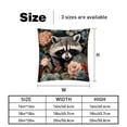 thumbnail image 5 of Raccoon Covers Pillows Set of 2 with Unique Patterns, Throw Pillow Inserts for Bed or Couch, Available in 16x16, 18x18, 20x20 Inches for Any Occasion, 5 of 6