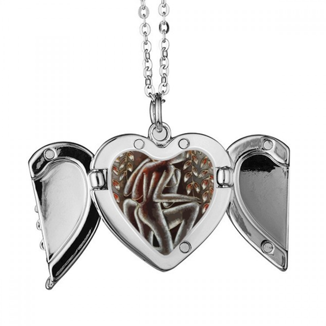 Personajes de estilo moderno abstracto ilustración Alas de ángel collar colgante regalo de moda Unbranded M