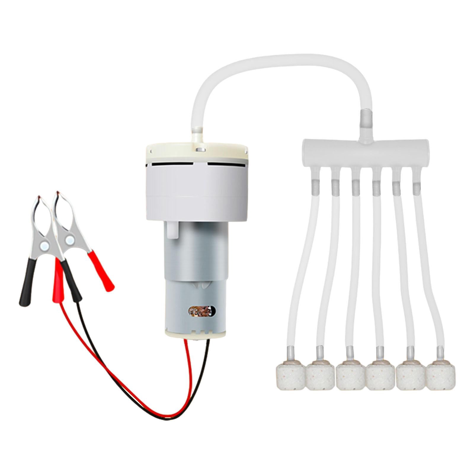 Mini Aquarium Oxygen Pump Aerator Whisper Energy Saving PP Material for Fish Tanks Outdoor Activities
