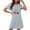 Blue, variant on Generic Women's Nightgown Sleepwear Soft Sleepshirt Short Sleeve Nightshirt Sexy Pajama Dress