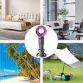thumbnail image 7 of Portable Bladeless Handheld Fan, Rechargeable 2000mAh Battery Operated Fan with 3 Speed Settings, Personal Mini Desk Fan with Base for Home Office Travel, USB Charging Small Cooling Fan, 7 of 7