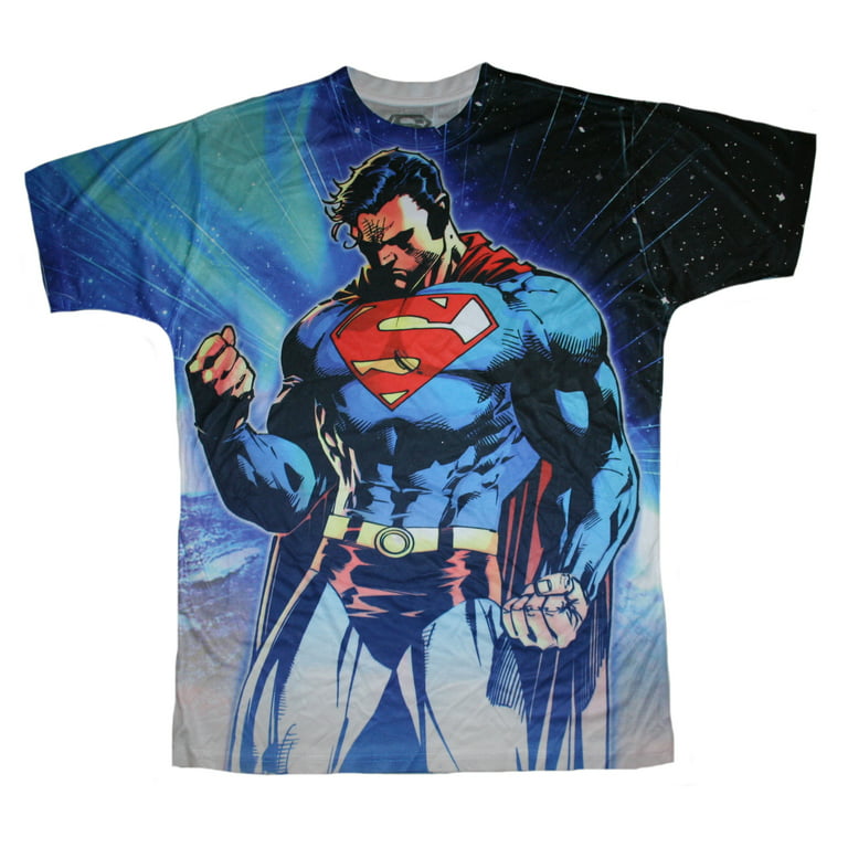 DC Comics Superman T-Shirt Mens\' (Medium) Performance