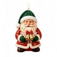 thumbnail image 3 of Cute Santa Claus Acrylic Christmas Ornaments Decorations, Xmas Hanging Tree Pendants, Seasonal Indoor Outdoor Decor for Christmas Tree Mantel Window Wall, 3 of 7