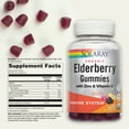 thumbnail image 3 of Solaray Organic Elderberry Gummies w/ Zinc & Vitamin C | Healthy Immune System Support | Gluten Free | 30 Serv, 60 Ct, 3 of 7