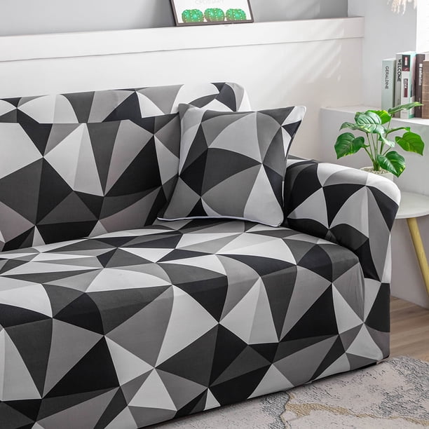 Fuloon Waterproof Stretch Sofa Cushion Covers - 3-Piece Set, Grey, Washable Furniture Protector