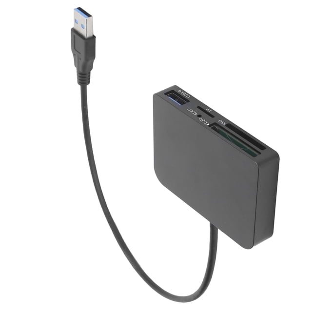 Adaptador de tarjeta de memoria Lector multifunción Accesorio de computadora USB para Windows OS X LINUX