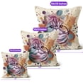 thumbnail image 4 of Exotic Shorthair Portrait Watercolor Vintage Retro Styles Pillow Cushion Double Sided Cat Lover Kitten Owner Gifts Throw Pillow - 00001, 4 of 4