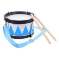 thumbnail image 1 of Preschool Musical Instruments Snare Drum Blue Wooden Design For Enhancing Musical Skills 1 Set, 1 of 8