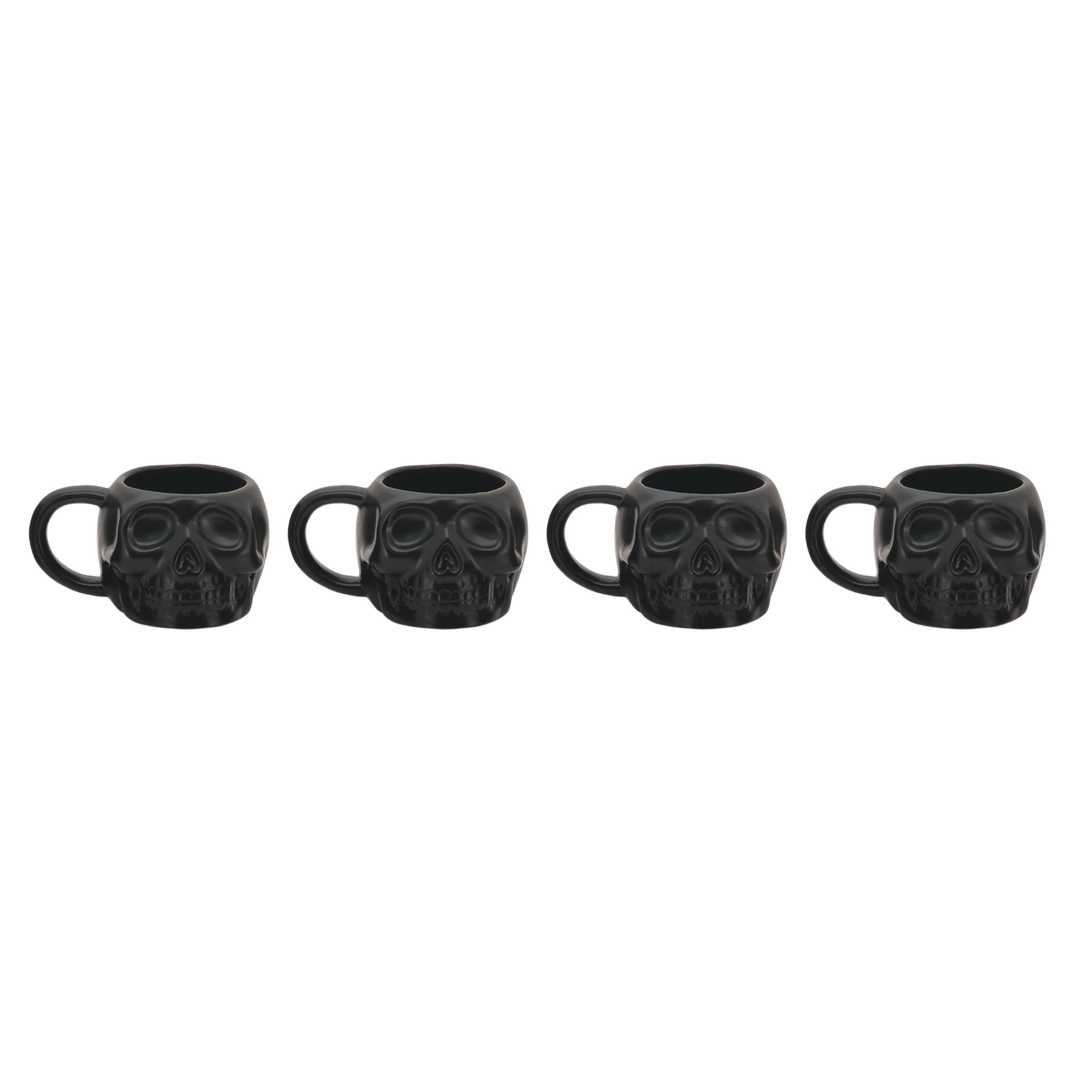 Way To Celebrate Halloween Skull Mug Stack
