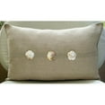 thumbnail image 2 of Ecru Lumbar Pillow Cover, Mother Of Pearls Lumbar Pillow Cover, 12x24 inch (30x60 cm) Lumbar Pillow Cover, Rectangle Cotton Linen Lumbar Pillow Cover - Natural Pearlized, 2 of 4