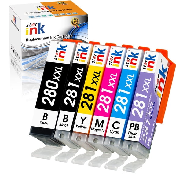 Cartuchos de tinta de repuesto para Canon 280 281 PGI-280XXL CLI-281XXL
