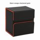thumbnail image 2 of Caja de Almacenamiento Portátil de Juegos de Mesa, Protector de Tarjeta, Caja de Almacenamiento de Gran Capacidad Negro + Naranja, 2 of 5
