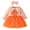 Orange, variant on Utlike Halloween Girls Dresses Party Casual Long Sleeve Cartoon Pumpkin Print Stripe Mesh Princess Dress For Infant Baby Autumn Winter Relaxing Fit Sundress For Girl Size 6 Months-9 Months