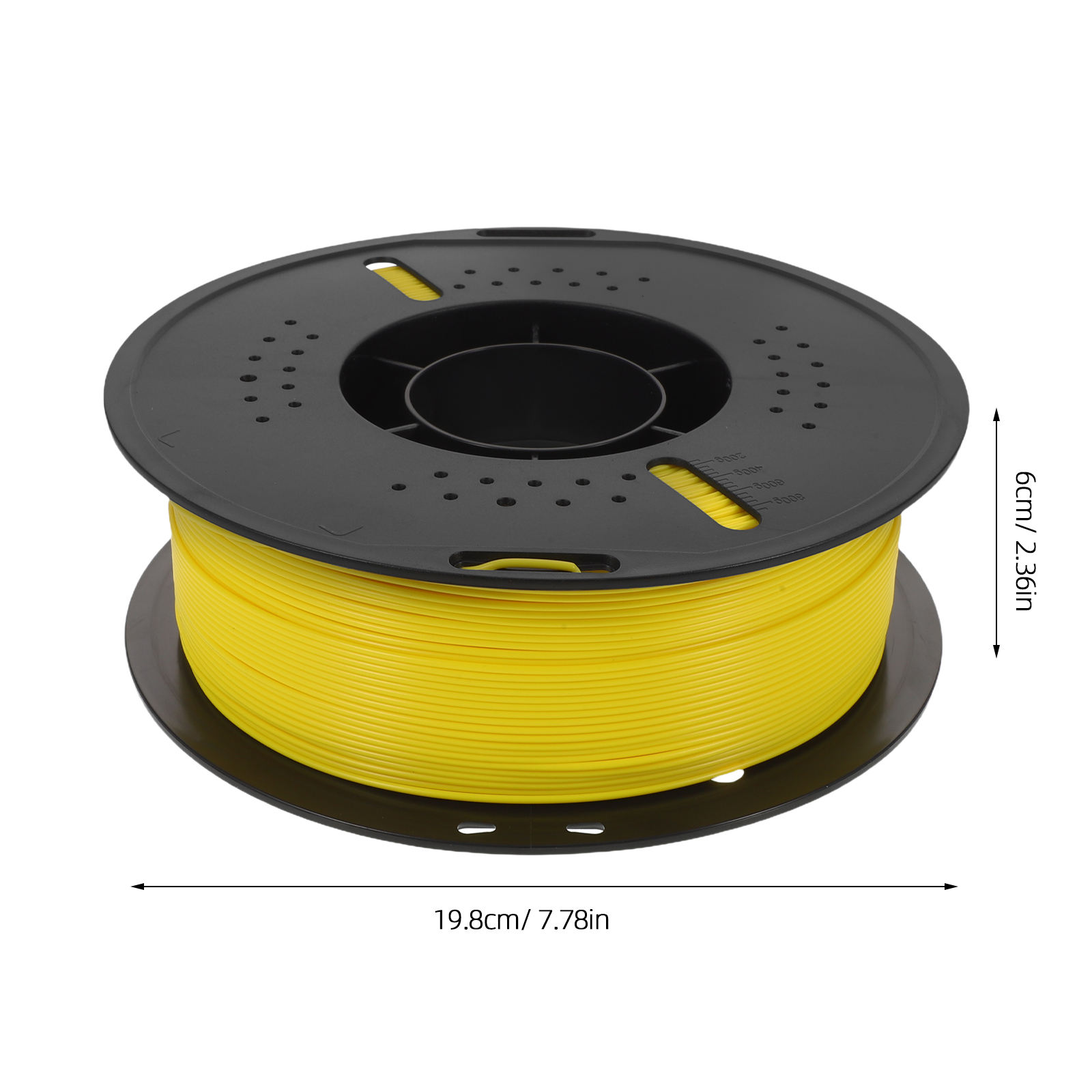 Tineasur Pla 3D Printer Filament Yellow for High Precision and Smooth Finish