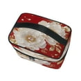 thumbnail image 3 of DIXRUYEE Train Case Cosmetics Organizer Fashion Golden Elegance Printed Size: 9x6.2x6.5 in, 3 of 5
