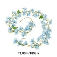 thumbnail image 3 of Lilixerw Spring Fake Flowers Garland,Fashion Artificial Flower Vines for Home Garden Outdoor Wedding Party Decorarion,Blue, 3 of 6