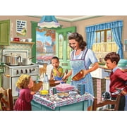 Bits and Pieces - 300 Piece Jigsaw Puzzle for Adults - Kitchen Memories by Artist Steve Crisp - Measures 18" x 24" - Old Fashioned Family Scene Jigsaw