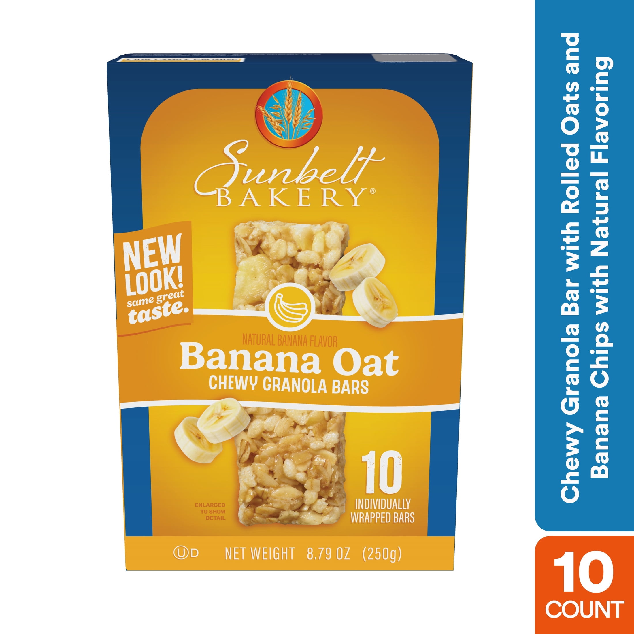 (4 pack) Chewy Granola Bars, Sunbelt Bakery Family Pack Banana Oat