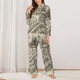 thumbnail image 3 of Disketp Pajamas Set Long Sleeve Sleepwear Womens Button Down Nightwear Pj Sets-Vineyard Landscape, 3 of 9